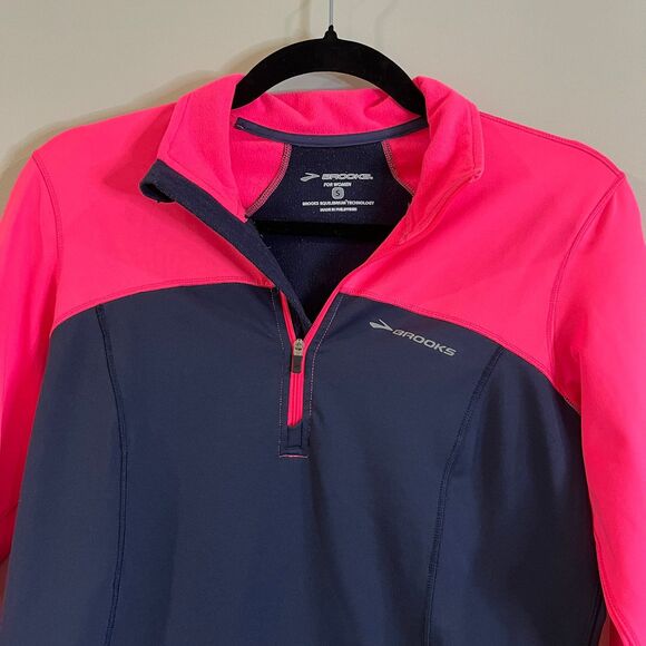 Brooks Activewear Running Quarter-Zip Pullover size Small - Picture 2 of 6